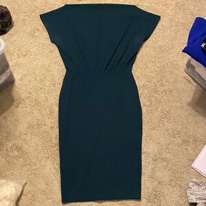 Amazon Dark Teal Midi Dress